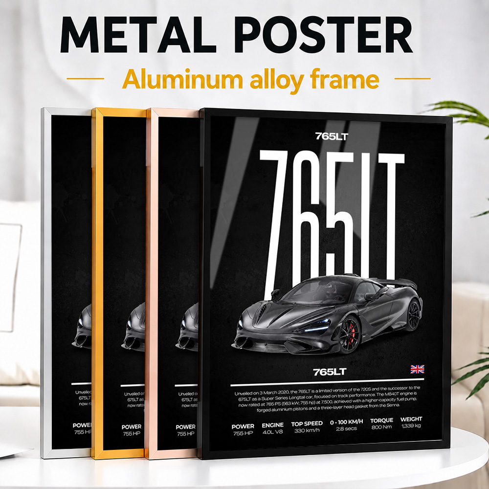 Home Office United Kingdom - Affiche Métallique de Voiture 765LT du