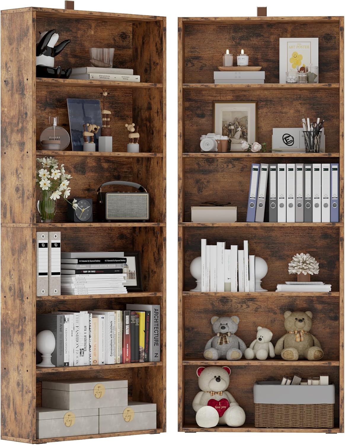 Ensemble de 2 étagères hautes, - Home Office Industrial Style avis et prix