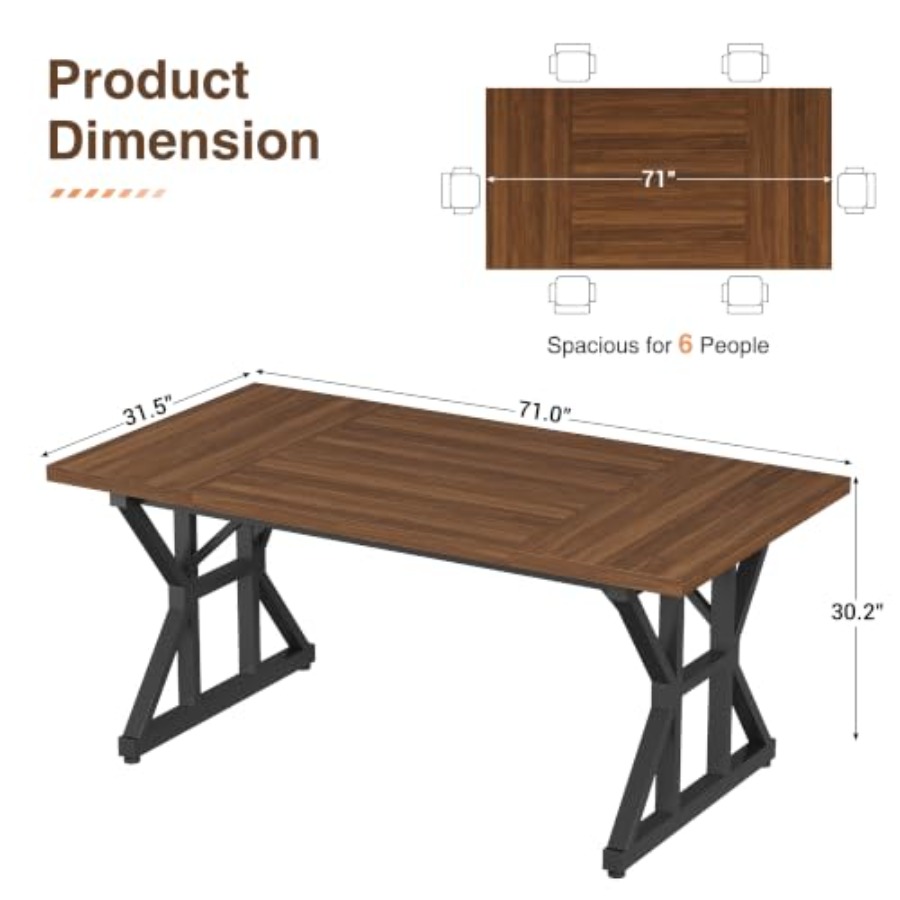 Bureau de direction de 71 pouc - Home Office Industrial Style avis et prix