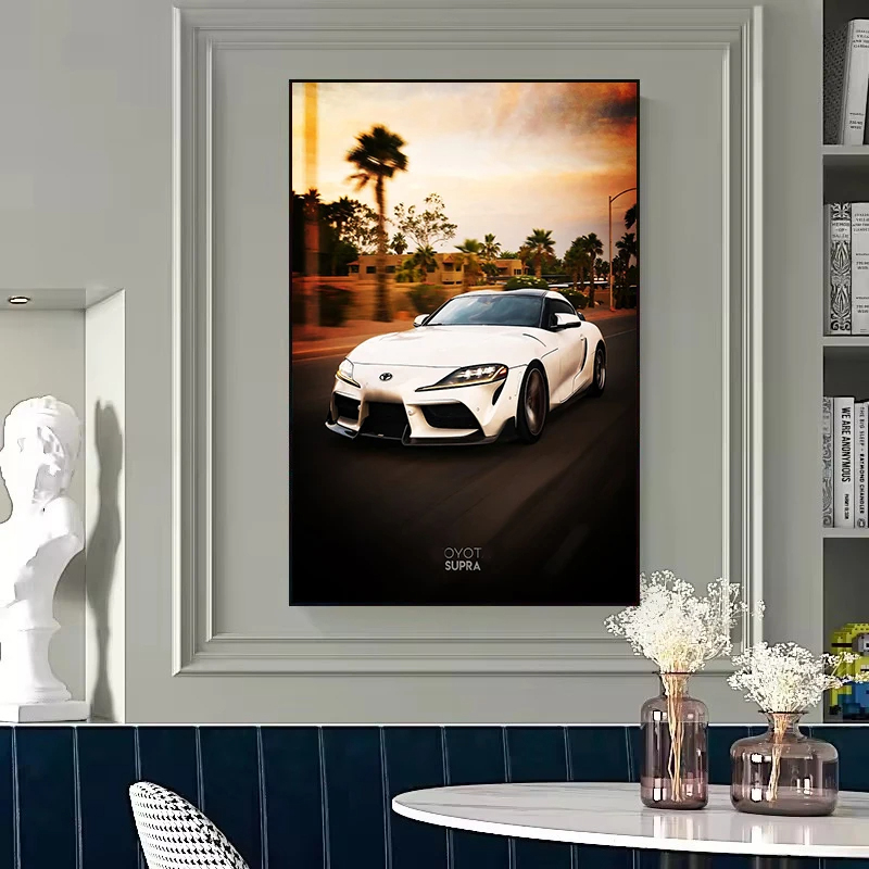 Affiche sur toile de voiture d - Home Office Industrial Style avis et prix