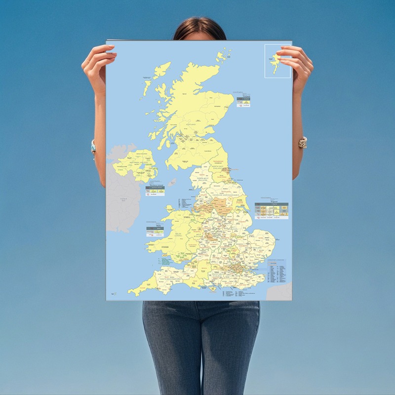 A1/A2 carte du royaume-uni le  - Home Office United Kingdom avis et prix